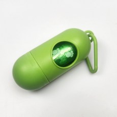 강아지 배변봉투 케이스 그린, 케이스+1롤, 1개