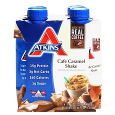 ATKINS 蛋白奶昔 焦糖咖啡口味, 1個, 1.3L