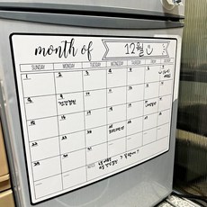 자석 월간 스케줄러 냉장고 메모 보드 냉장고보드, 본상품