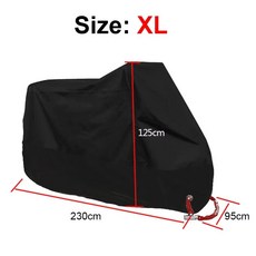 NMAX AEROX PCX MIO BEAT CLICK 방수 비 및 먼지 UV 커버용 오토바이 커버, XL