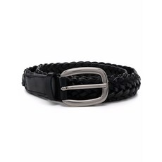 골든 구스 인터우븐 가죽 버클 벨트