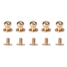 공예 금속 스터드 20 손잡이 스님 네일 버클 세트 리벳 6MM 7MM 단추 합금 머리 8MM 압정 가방 4MM 라운드 나사 5MM 가죽, nd 4mm, gloden