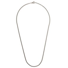 데이비드율만 스털링 실버 박스 체인 네크리스 2.7mm