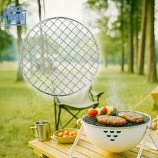 그릴 캠핑용 미니 화로 석쇠 테이블 바베큐 석쇠 쏙템, 1개