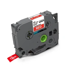 12/18/24mm 231 라벨 적층 테이프 TZ Brother P-touch PT-P710BT 메이커와 호환되는 리본, 18mm, 05 White on Red, 1개