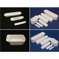 SAMHWA 알루미나 보트 2ml부터 100ml까지 8종 / 삼화세라믹 Alumina Boat, 8(W) x 60(L) x 8(H)mm