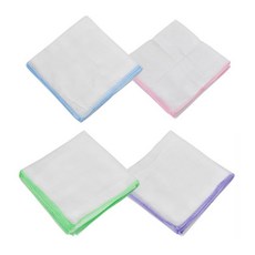 (10장) 아기 가제 거즈 손수건 무지 흰색 신생아 순면 정사각 가재 수건 거즈수건 가제손수건
