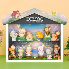 팝마트 디무 시간의조각들 피규어 액자형 장식장 쇼케이스 장식 조명 라이트박스, 블랙