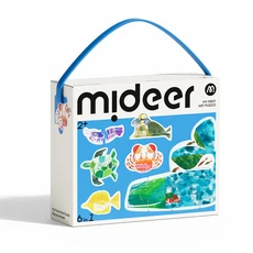 Mideer 미디어 마이 퍼스트 아티스트 퍼즐, 1개, 바다동물, 6피스