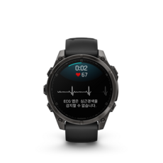 가민 피닉스 8 AMOLED 아웃도어 GPS 스마트워치 47mm, 카본 그레이, 3.556cm, GPS + 블루투스