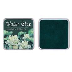 보스케 플라워컬러 스탬프 잉크패드, 1개, 워터 블루그린