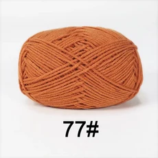 5개 혼합 색상 얀 밀크 코튼 얀 세트 핸드메이드 DIY 공예 스웨터 스카프 뜨개질용, 25 B77-5PCS