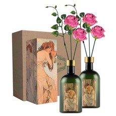라플로리아 꽃 디퓨저, 2개, 500ml, S2한가득꽃집향/A10둥근장미(소)L12/핑크