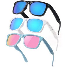 SEKKAF 아동용 편광 선글라스 만 3-12세 유아용 쉐이드 남아 여아용 자외선 차단 내구성 있는 선글라스