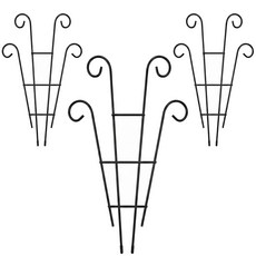 넝쿨 식물지지대 화초 덩굴 지주대, 블랙, 3개