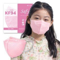 세이피 새부리형 KF94 소형 100매 컬러 황사 방역 어린이 마스크 식약처 인증 완료, 1개, 소형 피치
