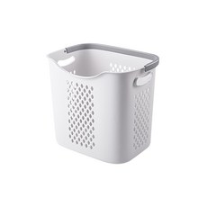 宅配 手提洗衣籃【大號】洗衣籃 大洗衣籃 棉麻收納籃, 手提洗衣籃 (大號 白色), 白色