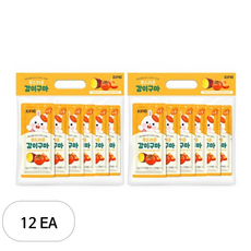 엘빈즈 고구마말랭이 부드러운 감이구마, 12개, 20g