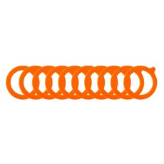 단열 머그잔 진공 컵 물병 뚜껑용 재사용 및 누수 방지 교체용 고무 켓 10팩, 10개, Orange-S
