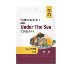 펫러닝 강아지 더프로젝트 PLAN2 언더더씨 후코이단 자연화식, 전복맛, 100g, 15개