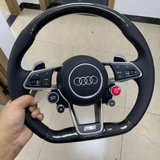 奧迪Audi A3/A4/A5/A6/A7改裝R8方向盤總成 經典賽車方向盤, R8-A-18, 1個