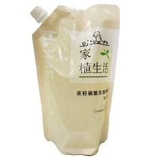 HOME LEAF 家植生活 茶籽碗盤洗潔慕斯補充包 1000ml 溫和潔淨 餐具器皿專用, 1個, 1L