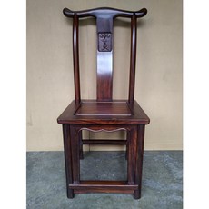 小o結緣館仿古雞翅木刻福餐椅書桌椅電腦桌椅(快速到貨), 1個, Brown