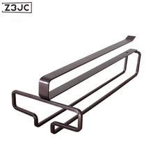 Z3JC 櫥櫃紅酒杯架免打孔倒掛瀝水玻璃杯架懸掛葡萄酒杯吊杯架高腳杯, 1個, 咖啡色單排:如圖