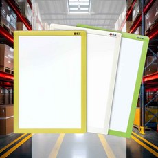 A4화이트보드 보드마카세트 연두색 225x316mm 박스20개입 공용공간 문서고정 공지사항 메모보드 가정 가족사진