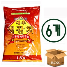 대호 대추생강차 자판기용 국산차, 6개, 1개입, 1kg