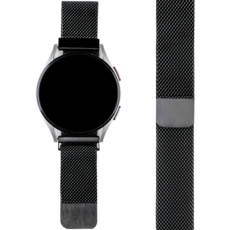 모할랩 갤럭시워치 3 4 5 프로 액티브 기어스포츠 호환 메탈 밀레니즈 스트랩, 02블랙, 20MM, 20MM