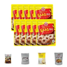 도나스믹스 500G 10개/분말/가정용/파티/선물용/어린이/키즈/만들기/믹스/멀티/키트/재료/가루/파우더/제과, 1개