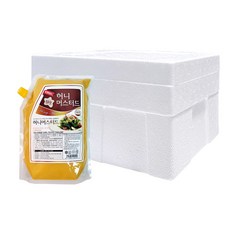 평강푸드 허니 머스타드 드레싱, 2kg, 5개