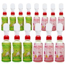 몰랑이 피규어 음료수 청포도맛220ml 7개+사과맛220ml 7개 (총14개) 어린이유아주스과일, 14개, 220ml