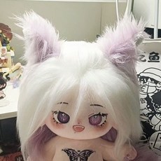 華晨宇 火星演唱會 20cm 棉花娃娃 毛絨玩偶 贈送女生禮物 T2, 1個, 花花裸娃專屬腮紅 (無娃娃)