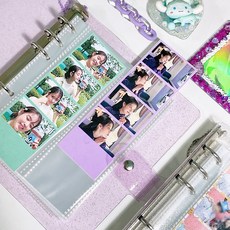 다니샵 6공 네컷 사진 바인더 앨범 투명 속지, 네컷사진바인더 2칸속지