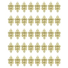 Cottvott PardON 온 Indulgence 십자가 성 베네딕트 메달 및 기적의 메리 메달 트리플 위협 십자가 십자가 묵주 제작 가톨릭 십자가 묵주 제작 용품 부품, 40개-골드 색상-S