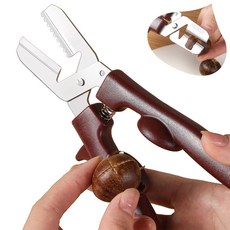 비코아 쉽게 잘까지는 2in1 십자칼집 밤칼 밤가위, 1개, 십자칼날밤색