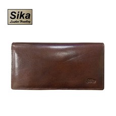 Sika 真皮男用長皮夾 14卡片 A8202-02