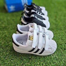아디다스 키즈 슈퍼스타 유치원 초등학생 운동화 찍찍이신발
