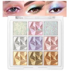 K'APEINE 雪花 9色眼影盤 珠光爆閃盤 防水防汗 適合日常使用, 1個
