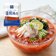 물회육수 400g 5팩 ( 냉동육수 물회소스 냉국육수 새콤육수 간편식), 5개