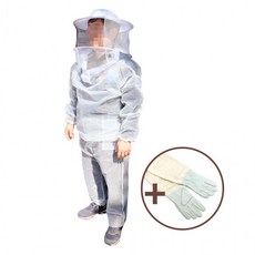 망사 양봉옷 상하의 장갑세트 벌망 작업복, 1개