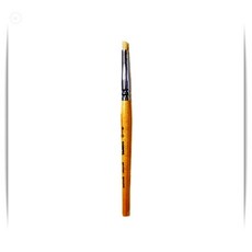 스텐실 붓 아크릴 붓 0호 도안 채색 공예 미술용품 수채화 그림 도구 1개입