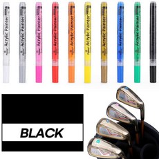 골타 골프채 커스텀 셀프 도색펜 28색상 아이언 드라이버 퍼터 웨지 꾸미기, [GOLF]09-BLACK, 1개