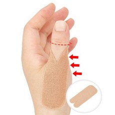 남자여자 염좌방지밴드 방수밴드 손가락밴드 10매입 53516ea 1(ea), 1개