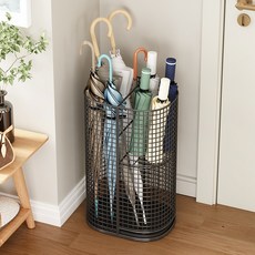 어더나 올인원 분리수납 우산꽂이 (장우산/단우산 겸용), 1개, 블랙