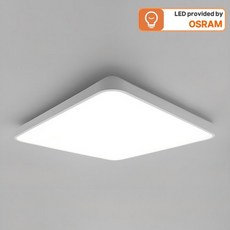 오스람 국산 LED 뉴 심플 방등 조명 플리커프리 60W AS 2년 (설치설명서 포함 ), 화이트