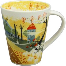 山加商店 Yamakasyoten 무민 Ruonto 라지 머그 500ml Hill 그린 Merchandise Nordic Tableware 일본제조 MM3201-35 455534, 04. Moominhouse