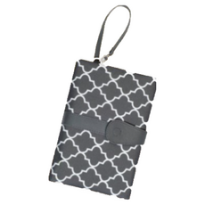 寶寶尿片便攜墊式新款多功能尿布墊 可折疊防水隔尿墊 方便外出更換尿布, 灰, 1個